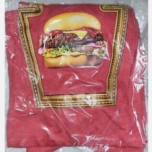 New Heinz Mens Large T-shirt tee short sleeve Featuring Hamburger Cheeseburger